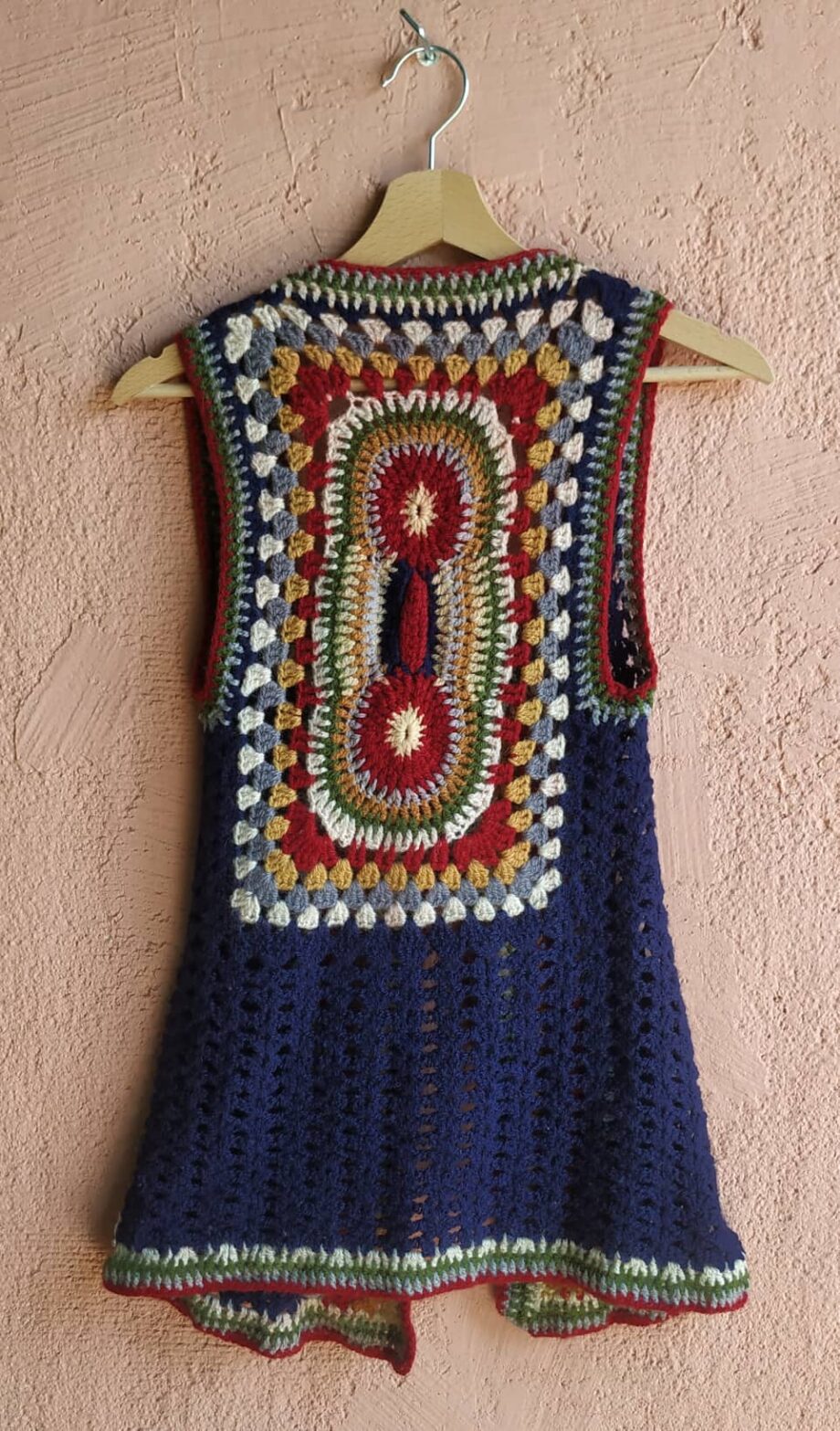 Vintage Handmade Wool 70s Waistcoat 4