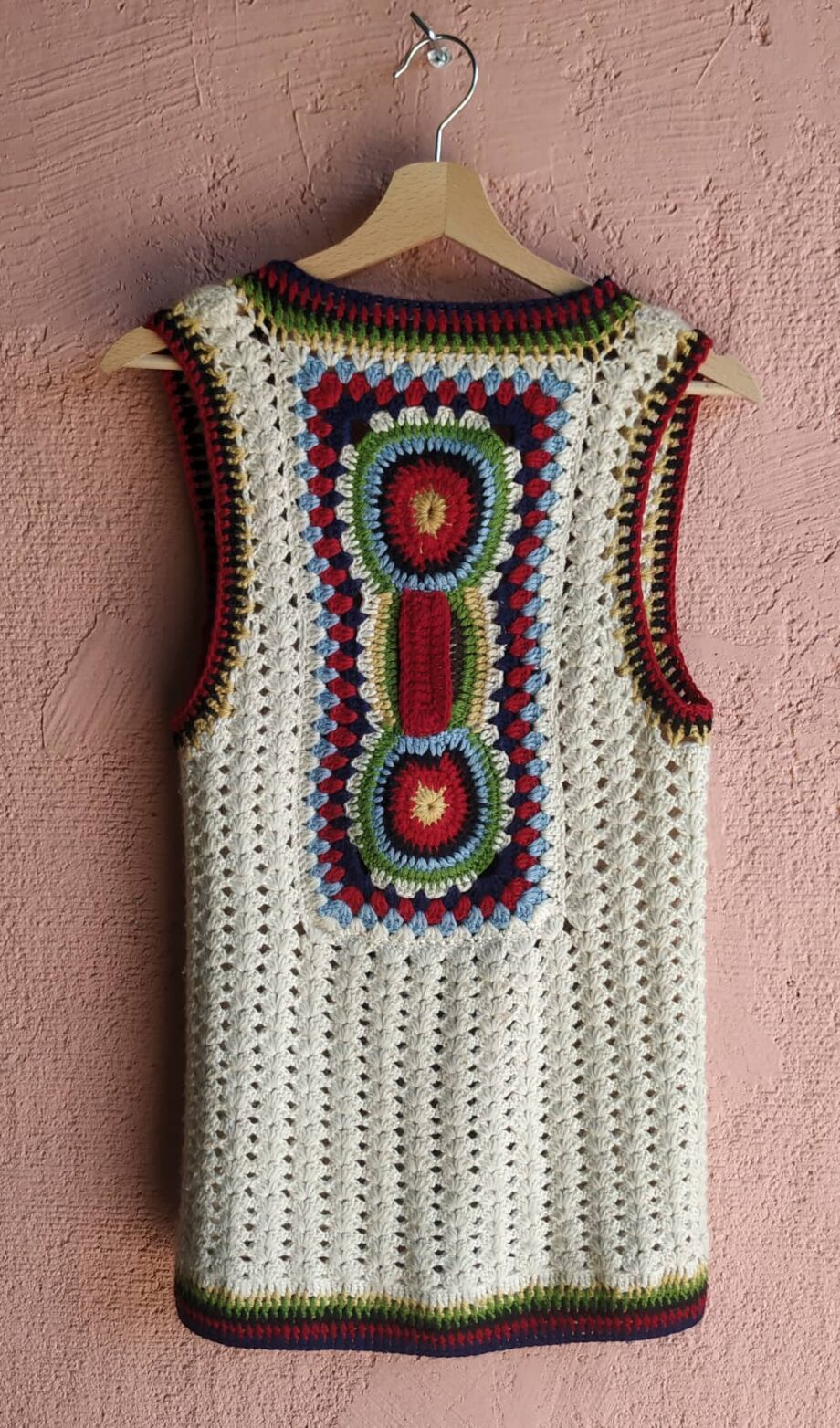 Vintage Handmade Wool 70s Waistcoat 1