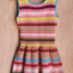 Vintage Handmade Crochet 70s Dress