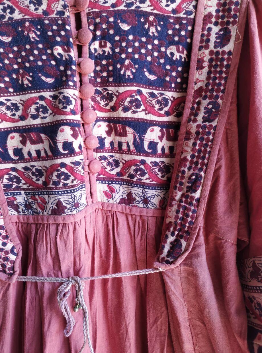 Vintage Indian Gauze Cotton Dress 2