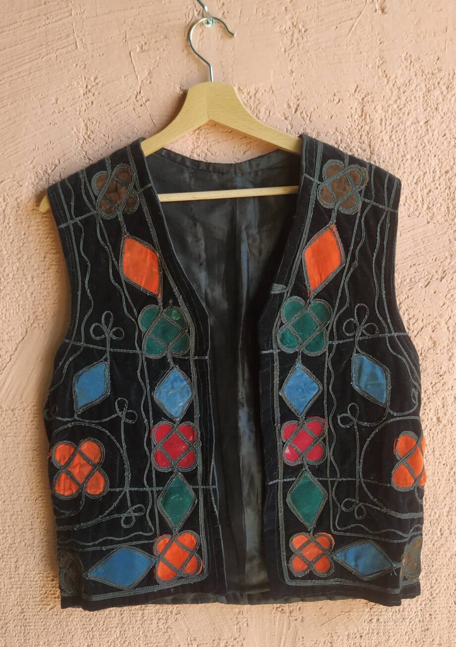 Vintage Afghan Handmade Waistcoat