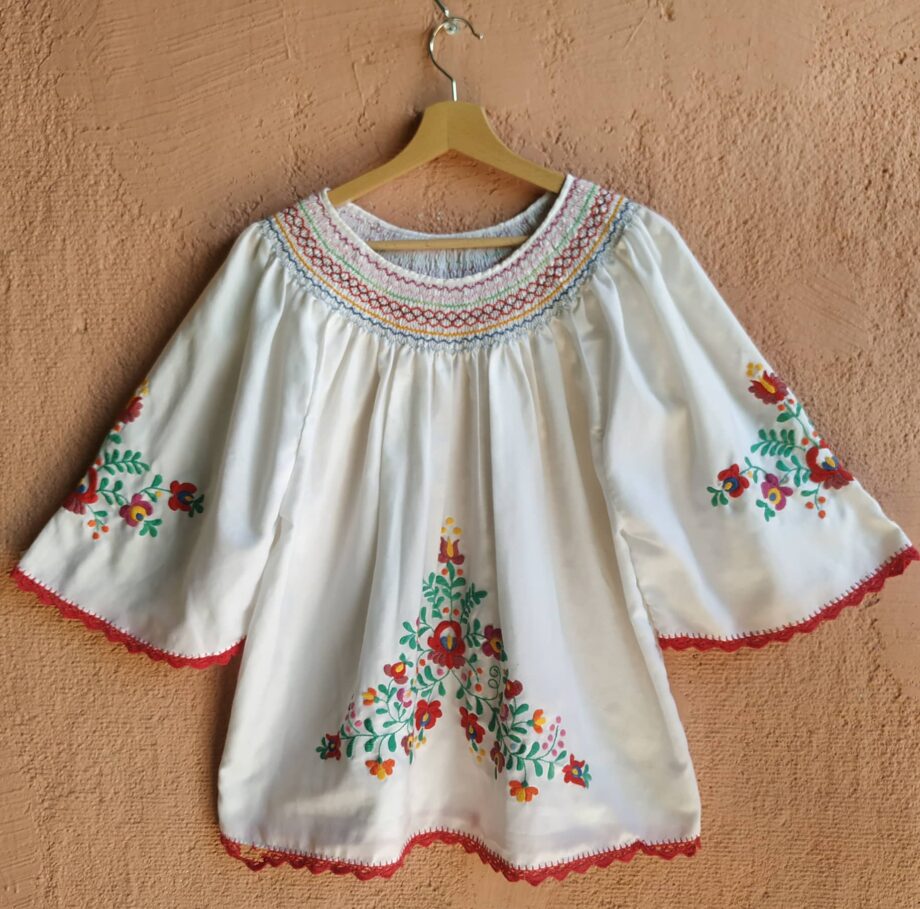 Vintage Folk Hand Embroidered Top
