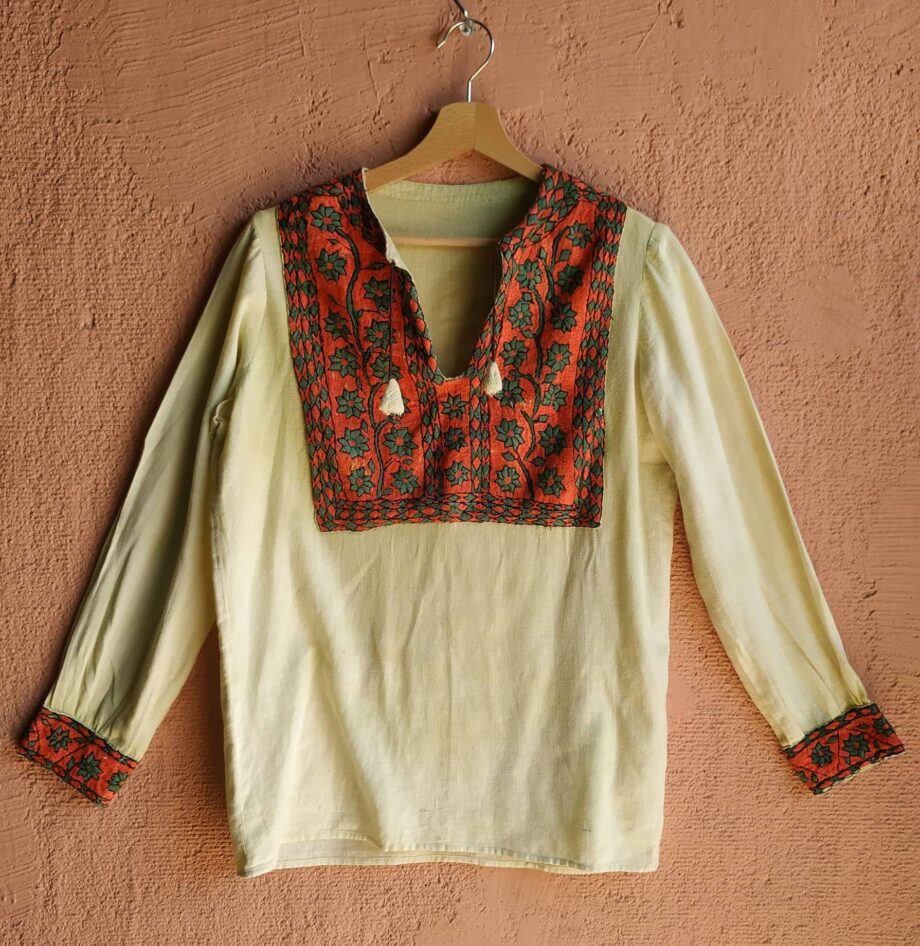 Vintage Hand Embroidered Top